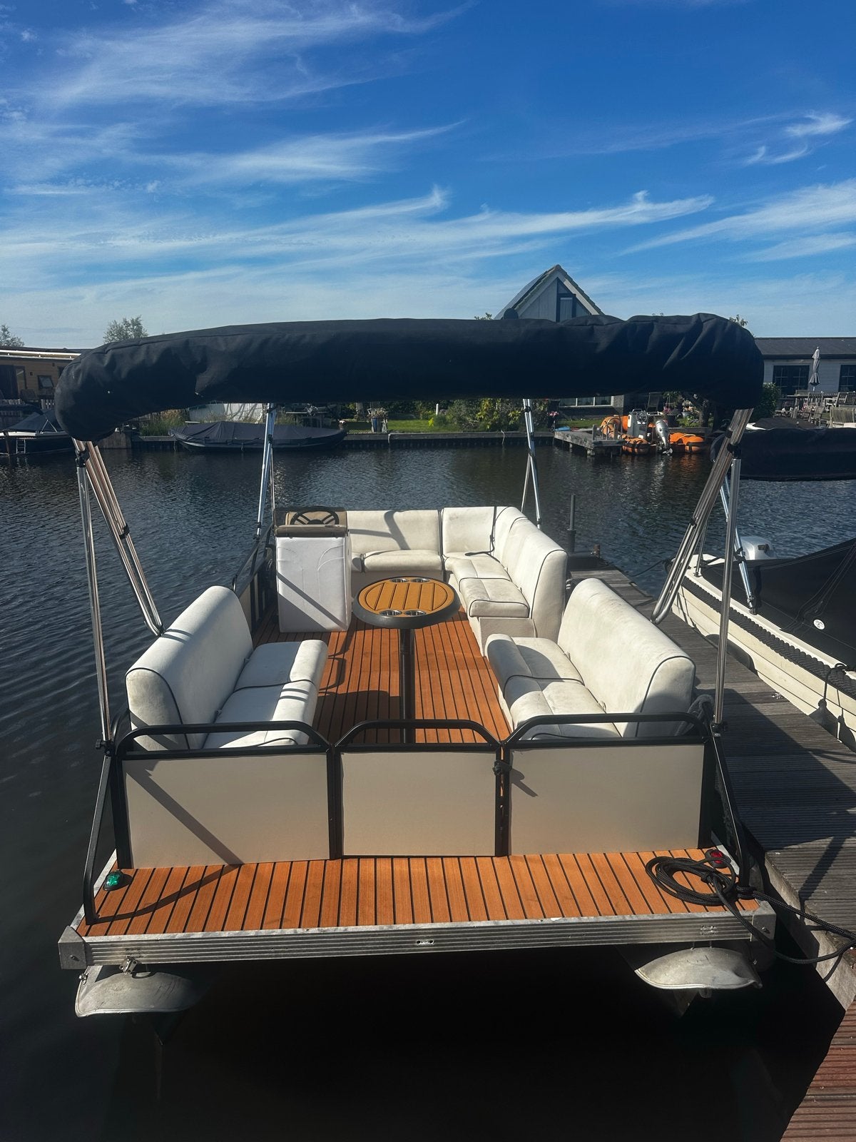 Pontoonboot gilgetter 716, Overige merken, Buitenboordmotor, Aluminium, Biminitop