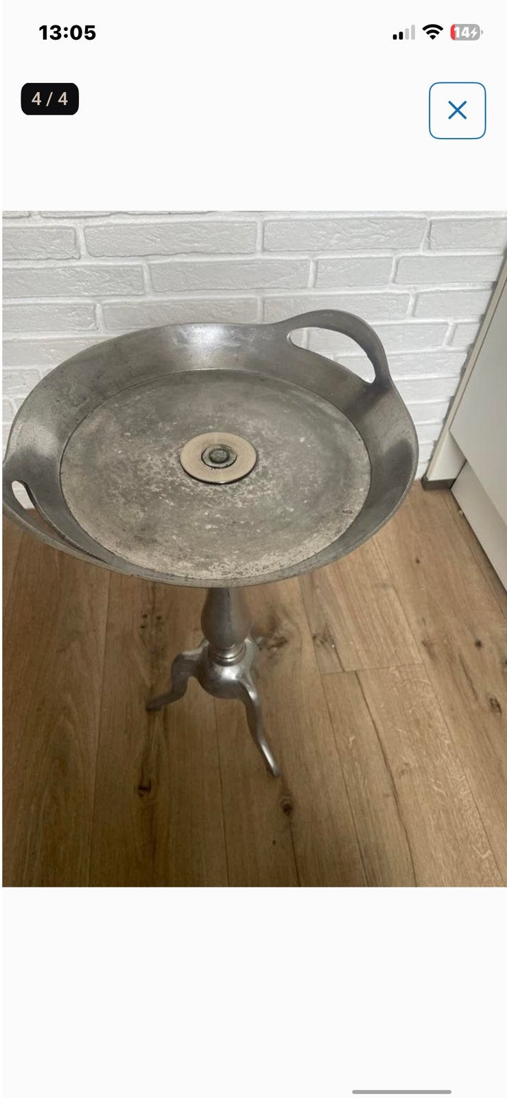 IJzere tafel, Ophalen, Zo goed als nieuw