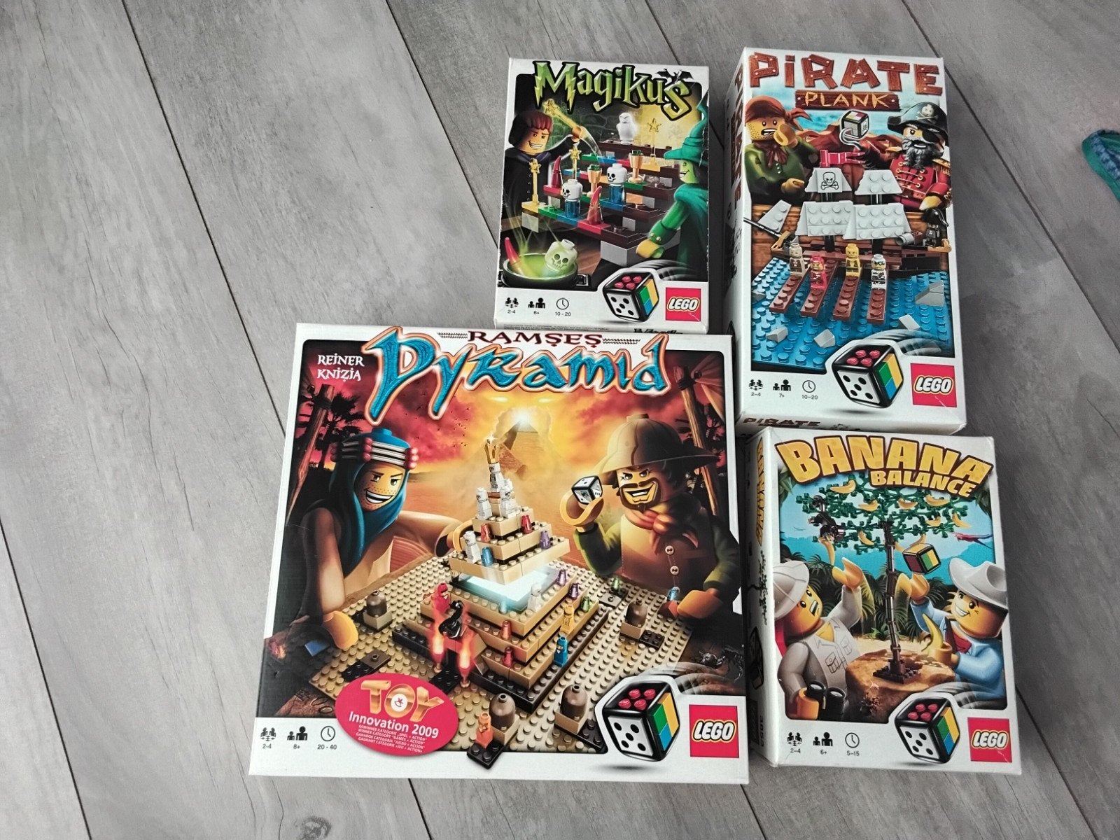 LEGO Bordspellen: Ramses, Magikus, Pirate Pl, Banana Bala, Hobby en Vrije tijd, Gezelschapsspellen | Bordspellen, Gebruikt, Een of twee spelers