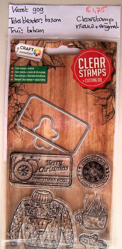 Kerst 909 Clearstamp, Ophalen of Verzenden, Nieuw, Clearstamp