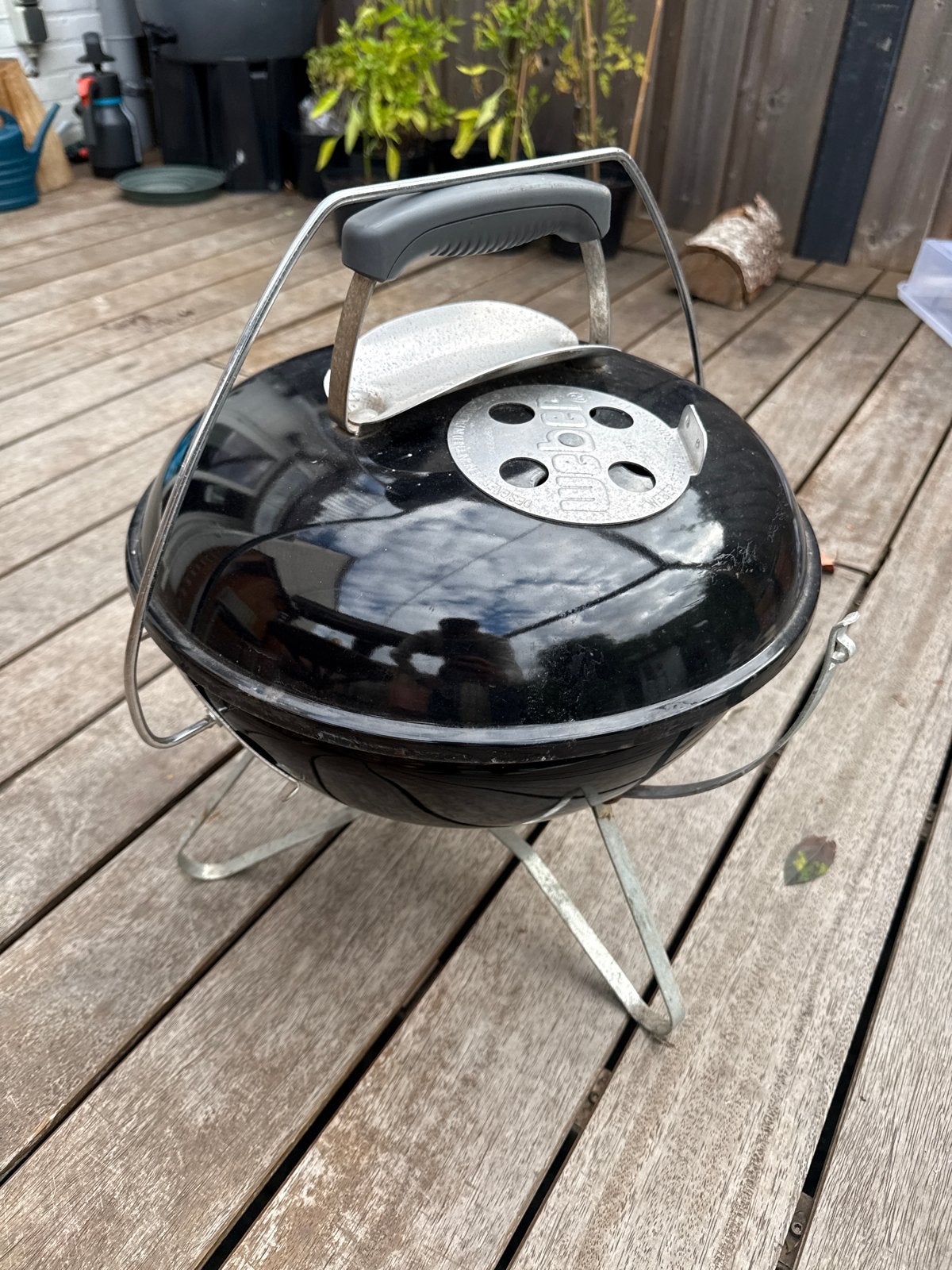 Compacte Weber barbecue met pizzasteen, Ophalen, Gebruikt
