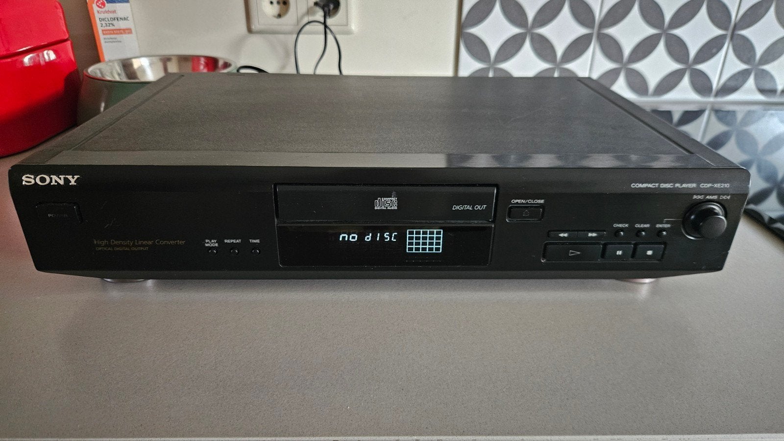 Sony CDP-XE210 CD Speler - in zeer goede staat, Audio, Tv en Foto, Cd-spelers, Ophalen of Verzenden, Zo goed als nieuw, Sony