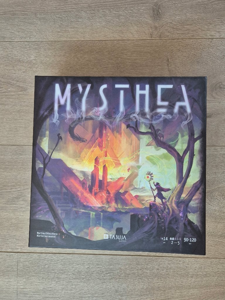 Mysthea – Original Kickstarter Edition + The Art of Mysthea, Vijf spelers of meer, Ophalen of Verzenden, Zo goed als nieuw