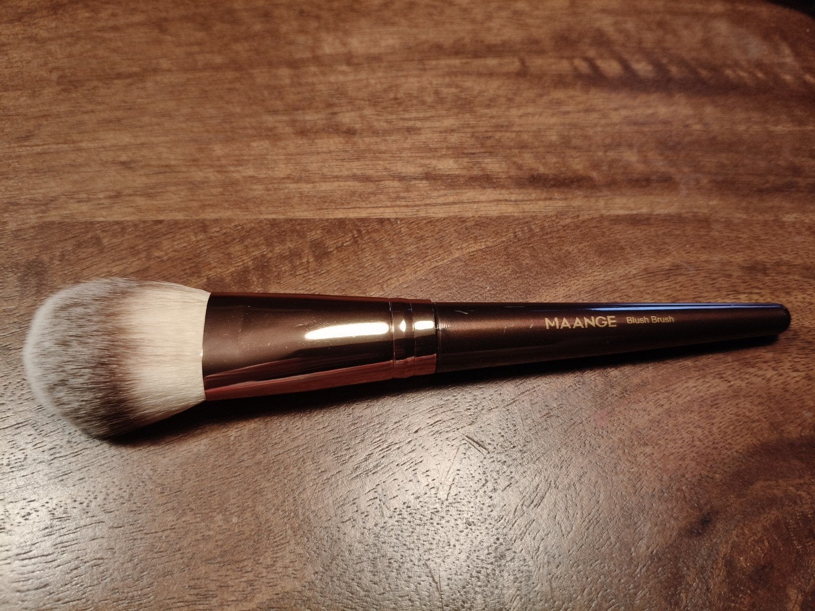 MAANGE Blush Kwast - Zachte Make-up Kwast voor Wangen, Wangen, Bruin, Nieuw, Ophalen of Verzenden
