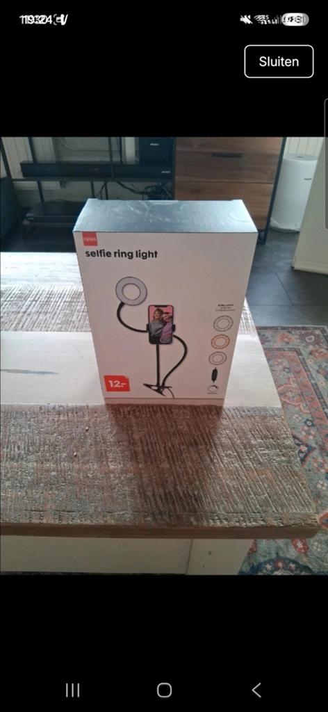Hema Selfie Ring Light, Ophalen of Verzenden, Nieuw
