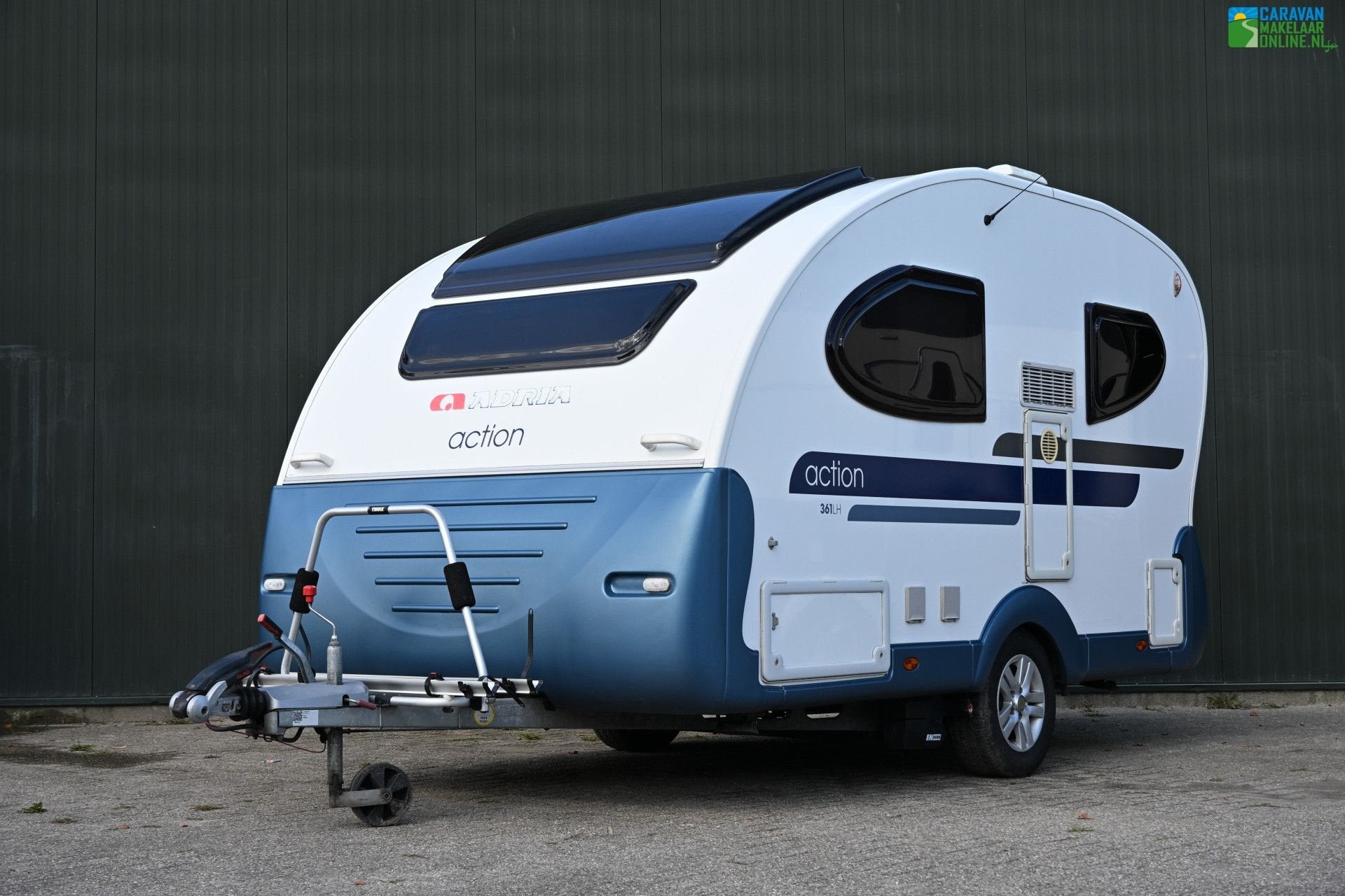 Adria Action 361 LH Mover Fietsdrager Voortent BOVAG24, Caravans en Kamperen, Standaardzit, Tot en met 2, Bedrijf, 750 - 1000 kg