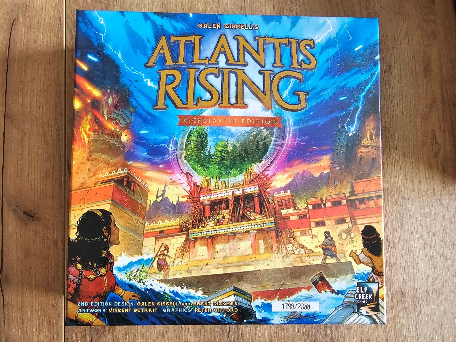 Atlantis Rising (Kickstarter Edition), Hobby en Vrije tijd, Een of twee spelers, Ophalen of Verzenden, Zo goed als nieuw, Elf Creek Games