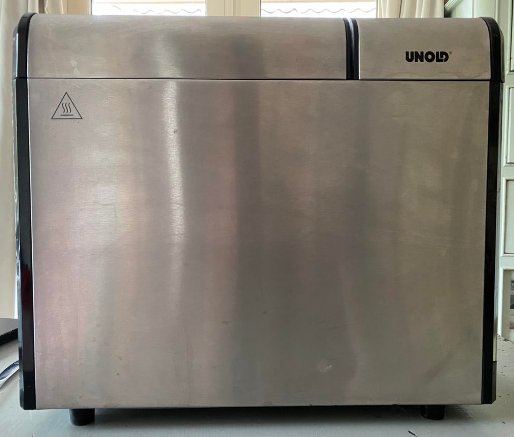 Unold 68415 Top Edition broodbakmachine, Witgoed en Apparatuur, Broodbakmachines, Gebruikt, 800 tot 1200 gram deeg, Kijkvenster
