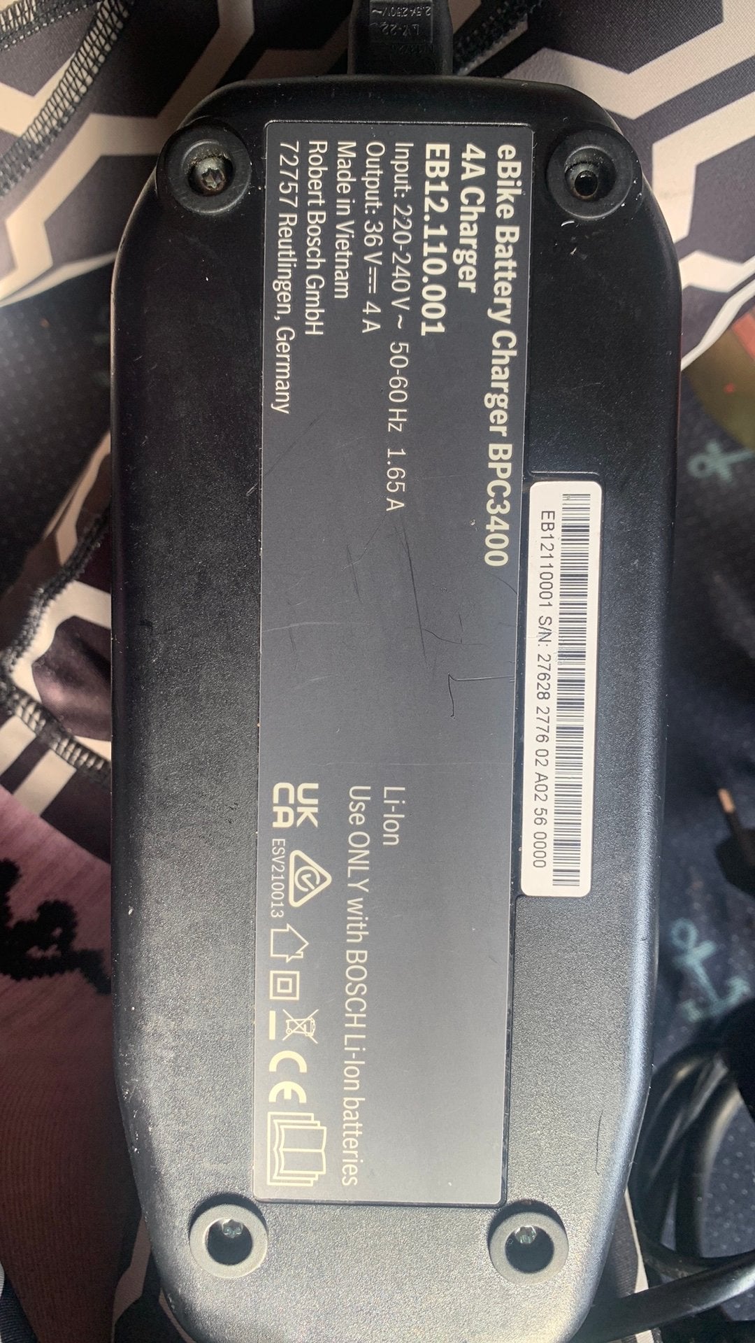 Bosch Lader A4 BPC 3400, Fietsen en Brommers, Zo goed als nieuw