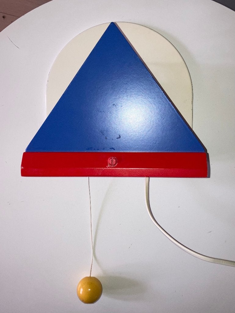 Vintage IKEA Stoja Memphis Milano wandlamp, Gebruikt, IKEA, Meerkleurig, Ophalen of Verzenden