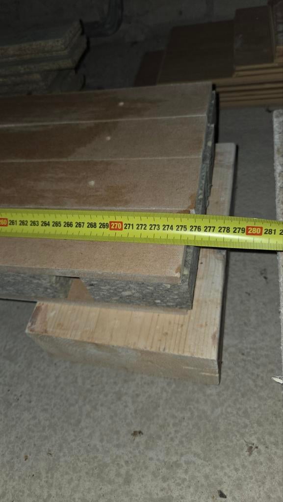 Merfoflex tussenregel 2750x60x60mm + restjes, Doe-het-zelf en Verbouw, Hout en Planken, Ophalen, Nieuw, Plank, 50 mm of meer
