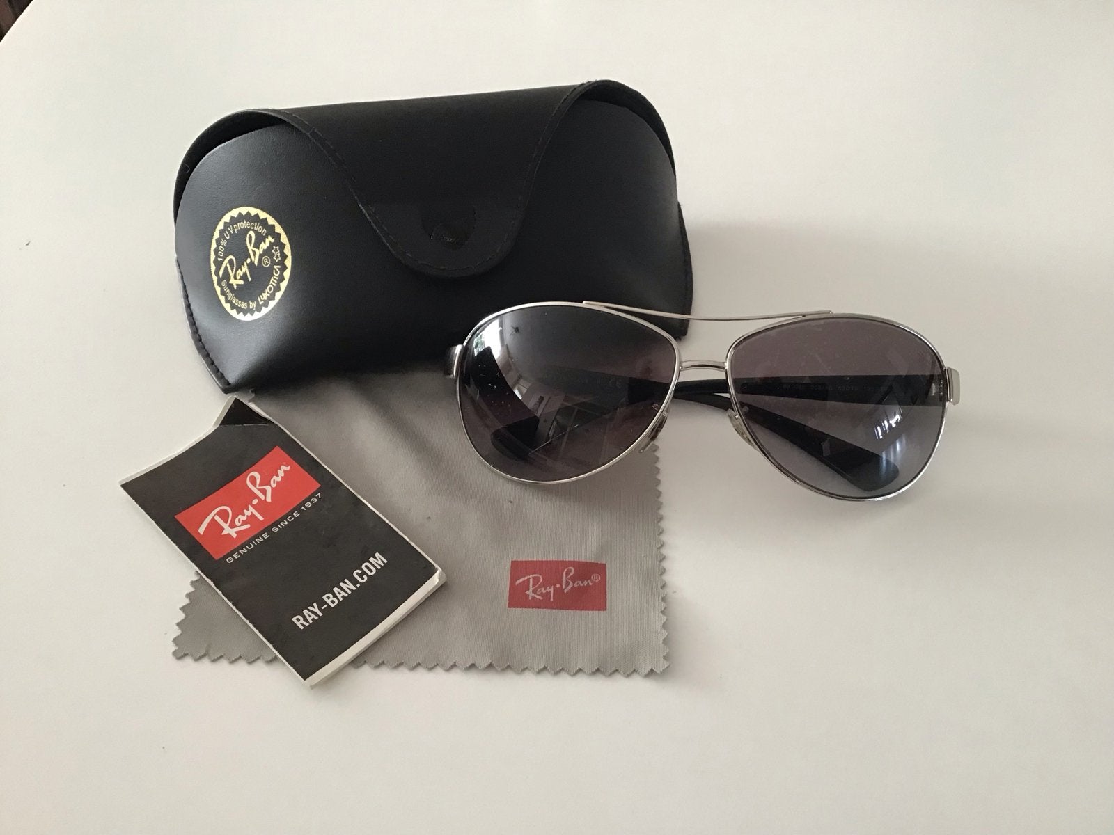Ray-Ban Zonnebril RB3386 003/8G 63013 130 3N met toebehoren, Ophalen, Gebruikt, Zonnebril, Ray-Ban