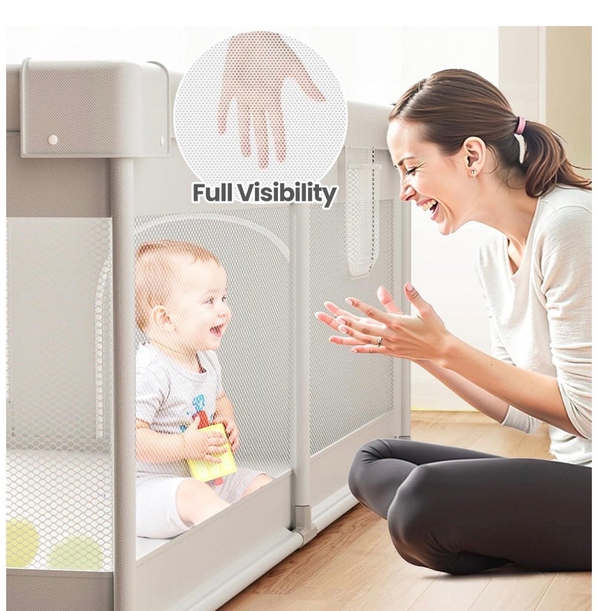 Groot Baby Box Speelhek - Veilig en Ruim Speelparadijs, Ophalen, Nieuw, Rechthoekig