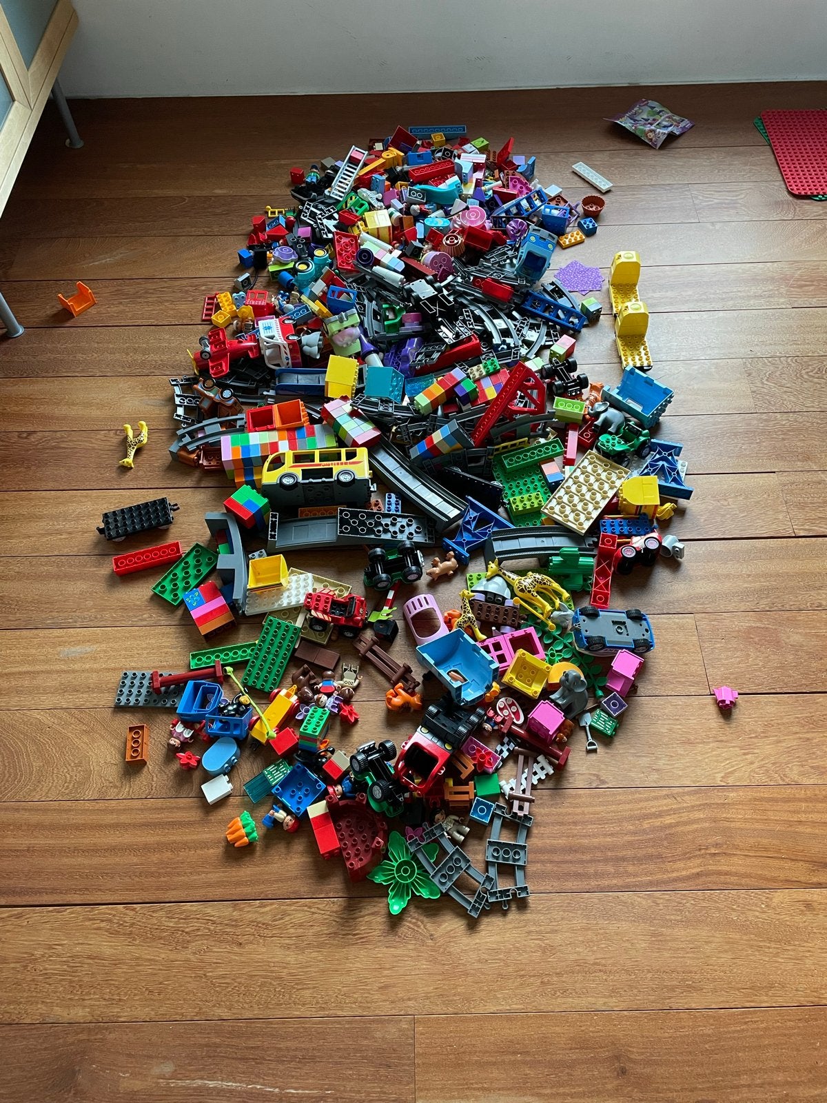 Grote partij LEGO Duplo met diverse sets en grondplaten, Ophalen, Duplo, Complete set, Inclusief instructies