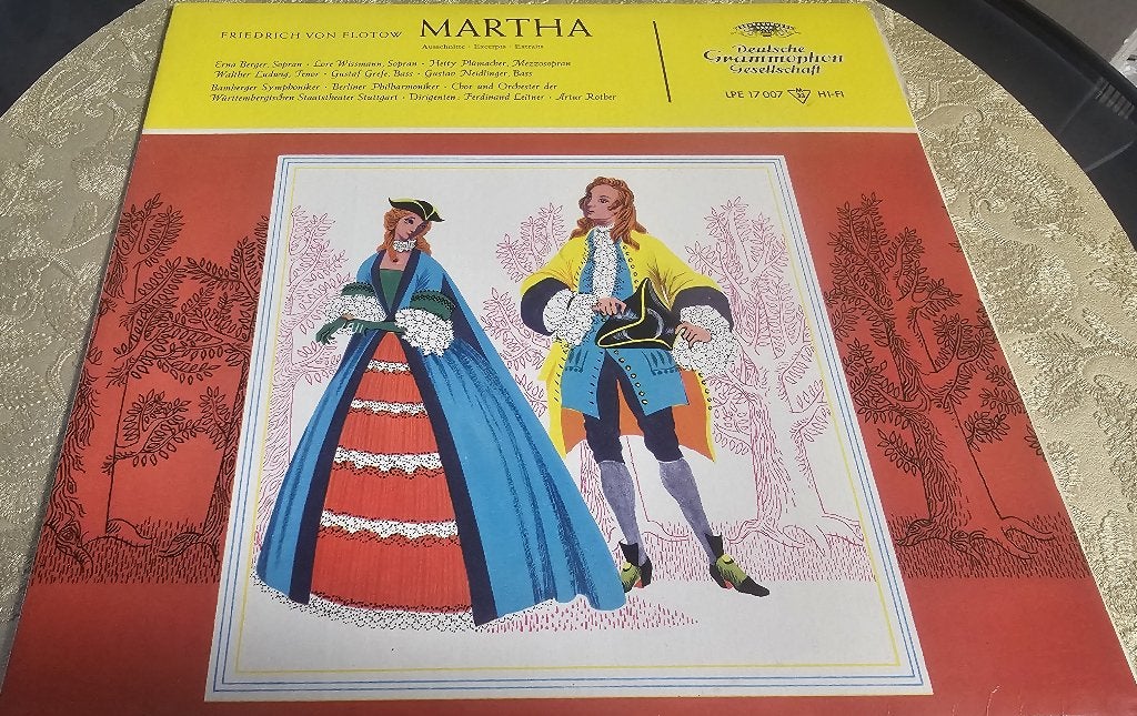 Friedrich von Flotow – Martha, Ophalen of Verzenden, Barok, Zo goed als nieuw, 12 inch