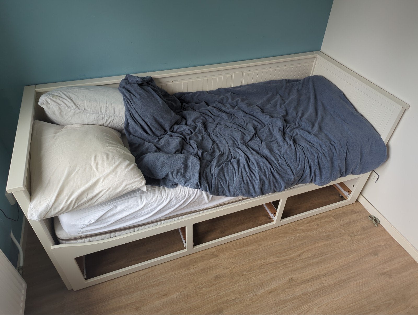 ikea hemnes bed, Ophalen, Gebruikt, Tweepersoons, 80 cm