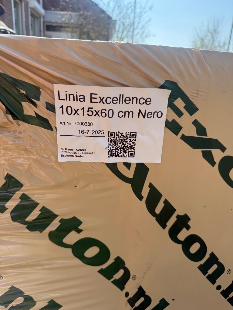 EXCLUTON Muursteen Linia Excellence nero, 10x15x60 cm, Ophalen, Blok, Nieuw, Minder dan 25 cm