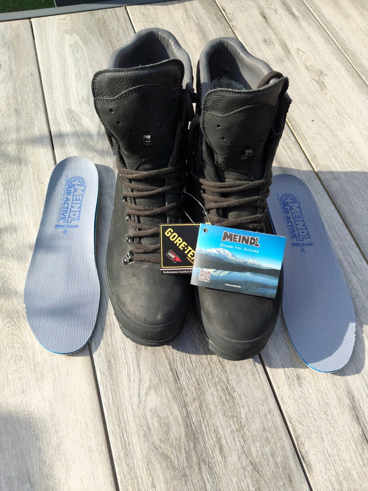 Meindl 300M Heren Wandelschoenen Maat 42/42,5 Gore-Tex Zwart, Ophalen, Zwart, Nieuw, Wandelschoenen of Bergschoenen