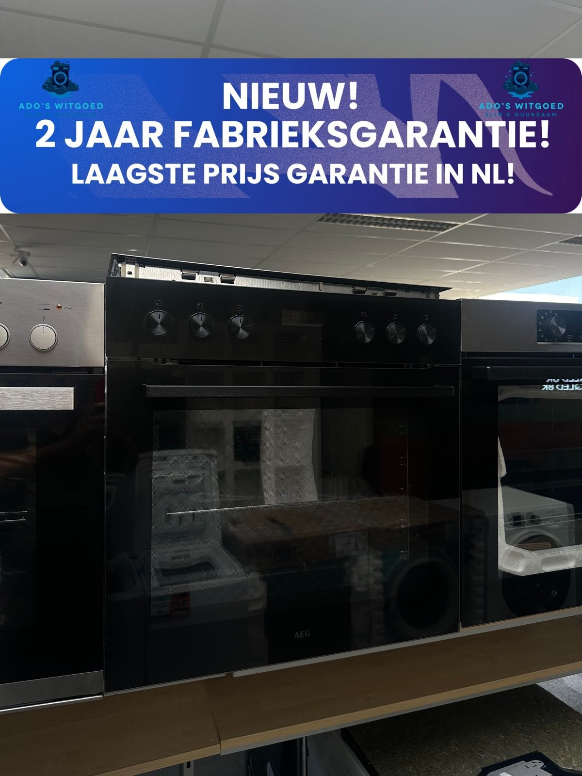 AEG 5000 SET OVEN + KOOKPLAAT 60CM 72L MaxiKlasse AquaClean, Witgoed en Apparatuur, AEG, 45 tot 50 cm, Hete lucht, AEG
