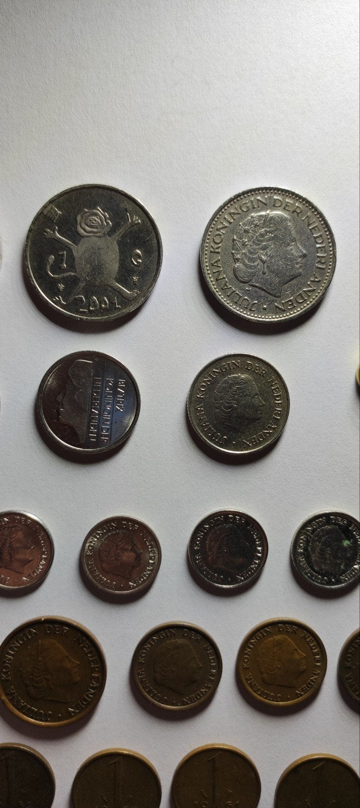KLEINE VERZAMELING NEDERLANDSE MUNTEN, GULDEN, KWARTJE E.A, Ophalen of Verzenden, Nederland, Munten