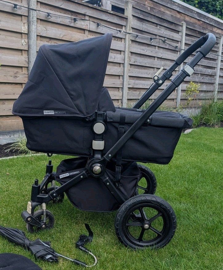 Bugaboo Cameleon kinderwagen compleet met accessoires, Ophalen, Gebruikt, Bugaboo, Verstelbare duwstang
