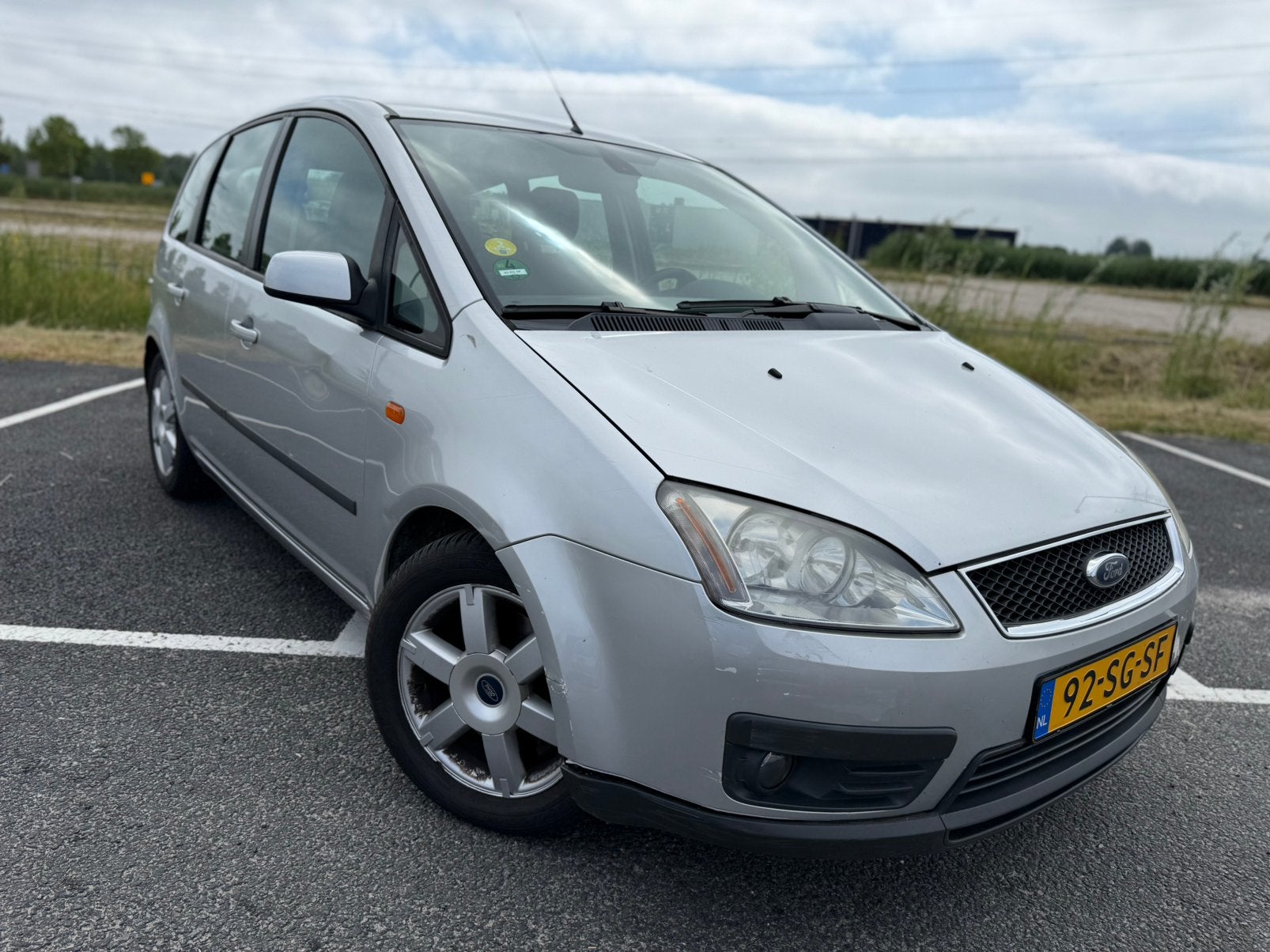 Ford C-Max 2.0-16V AUTOMAAT/APK DEC 2026/TREKHAAK/AIRCO/NAP, Auto's, 145 pk, Stof, 4 cilinders, 700 kg