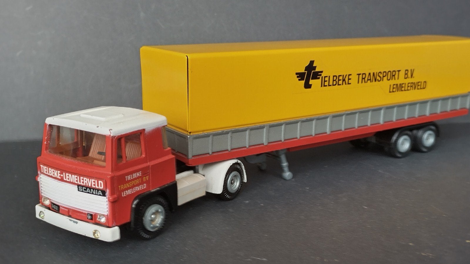 Scania 141 Tielbeke Lemelerveld 1:50 Tekno Pol, Verzenden, ., Tekno, Zo goed als nieuw