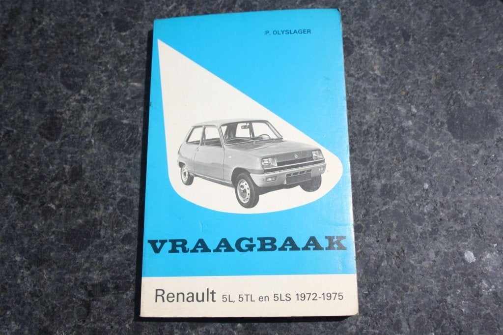 vraagbaak   RENAULT 5    1972 - 1975, Ophalen of Verzenden