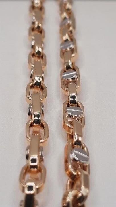 gouden heren ketting 14kt fantasie, Www.bredajuwelier.nl, Nieuw, Ophalen of Verzenden, Www.bredajuwelier.nl