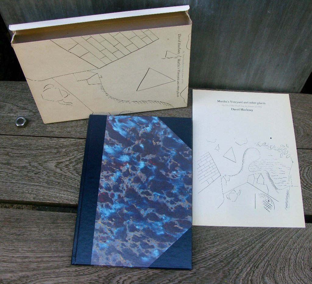 KUNST BOEK DAVID HOCKNEY MARTHA'S VINEYARD SCHETSBOEK 1982, Ophalen of Verzenden, Zo goed als nieuw, David Hockney, Schilder- en Tekenkunst