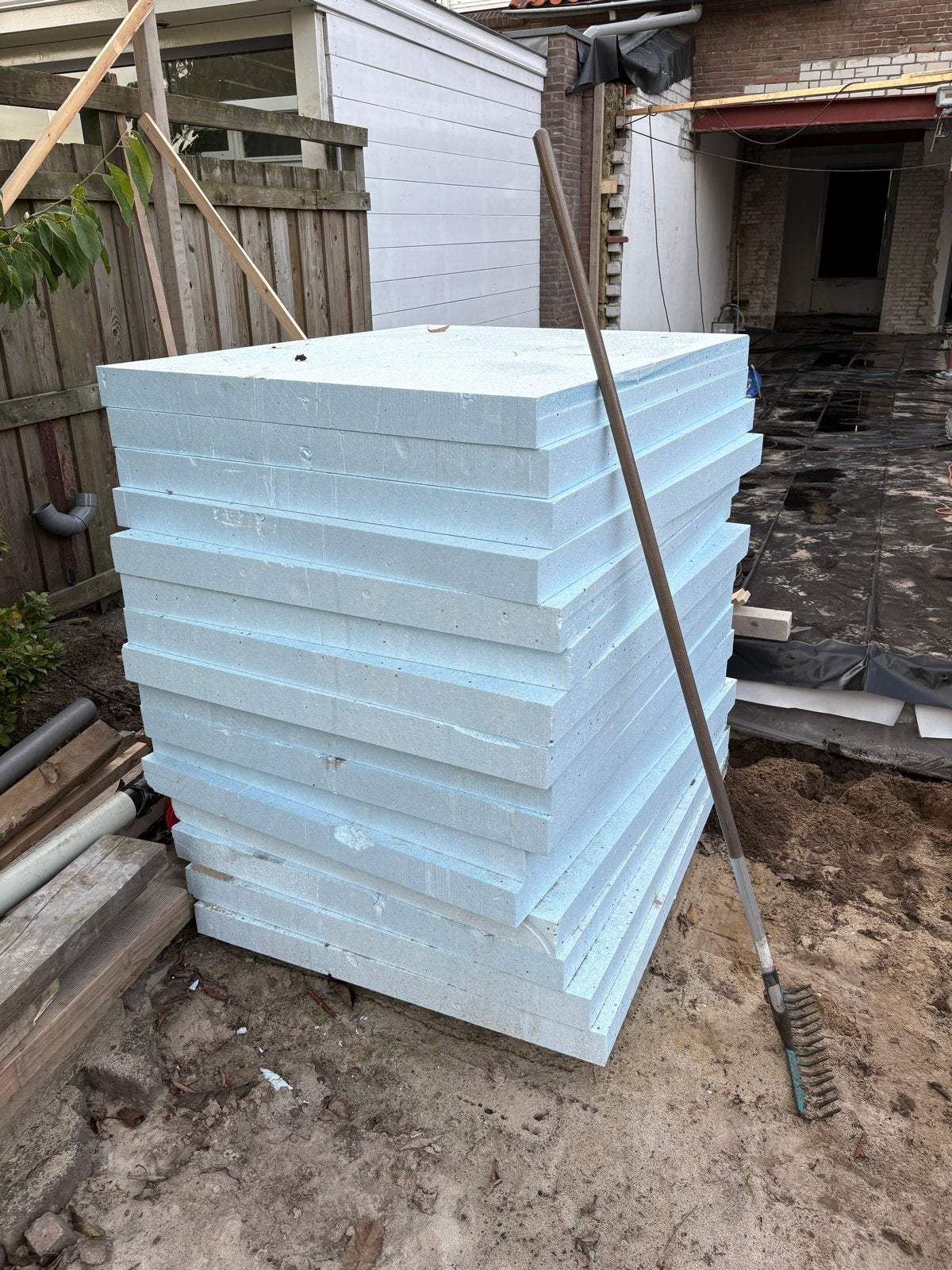 20m2 EPS isolatieplaten 80mm dik, druksterkte 150 (16 stuks), Nieuw, Ophalen of Verzenden, 15 m² of meer, Vloerisolatie