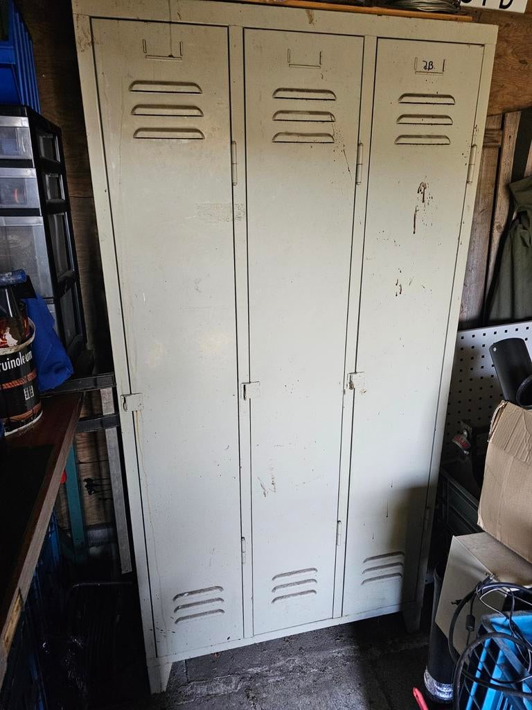 Stalen kledinglocker kledingkast kast locker 93x50x185, Ophalen, Gebruikt