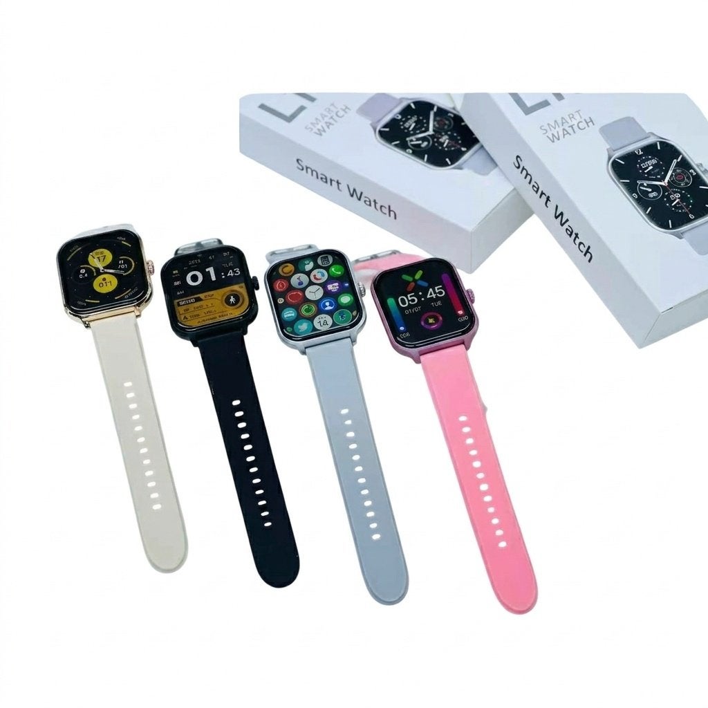 Smartwatch Dames Roze, Sport & Fitness, Hartslag & Bluetooth, Sieraden, Tassen en Uiterlijk, Nieuw, Roze, Conditie, Android