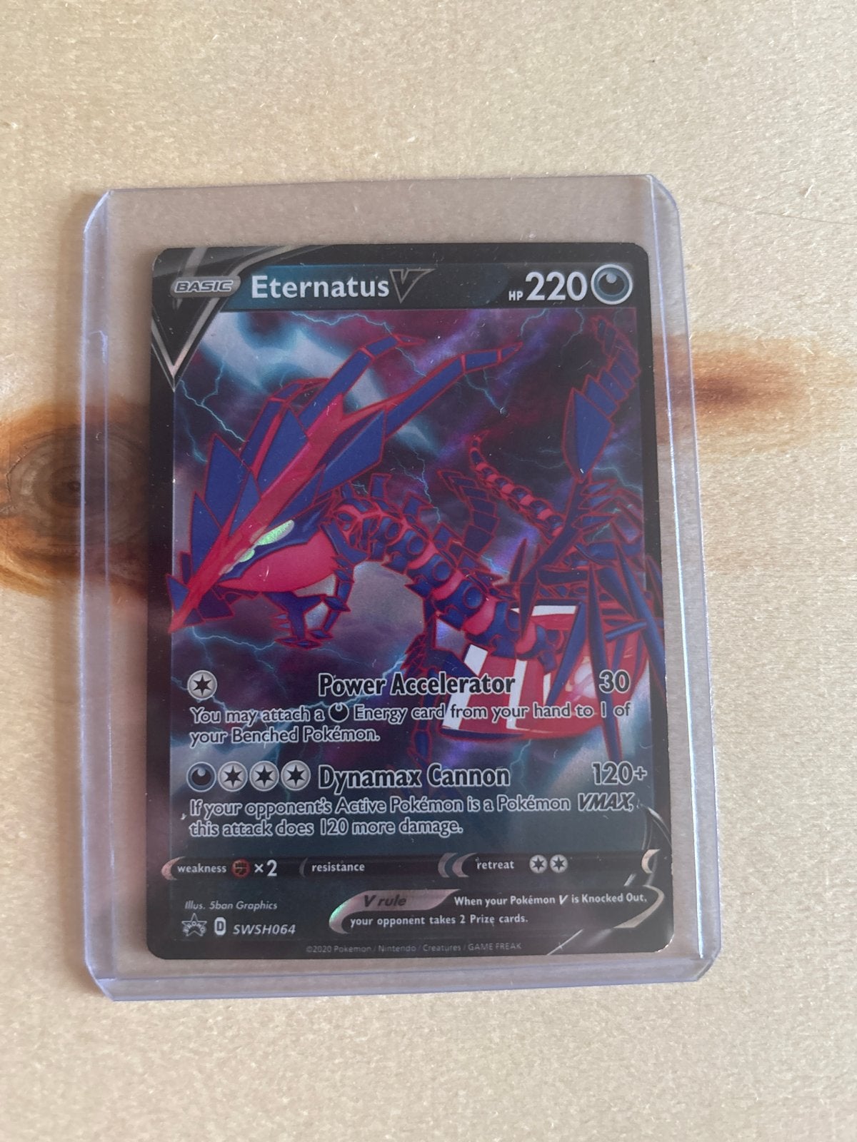 Eternatus V Pokémon Kaart SWSH064 - Zo goed als nieuw, Ophalen of Verzenden, Zo goed als nieuw, Losse kaart