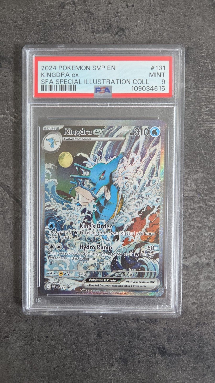 Kingdra ex (SVP 131) PSA 9 - Potentieel Waardevolle Kaart, Ophalen