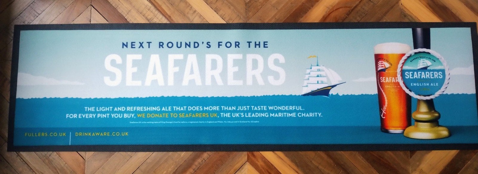 Seafarers Ale bier barmat, Ophalen of Verzenden, Nieuw, Overige typen, Overige merken
