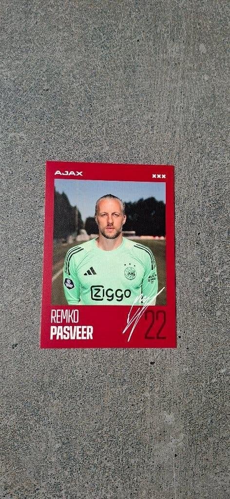 Spelerskaart; Remko Pasveer # Ajax Amsterdam, Ophalen of Verzenden, Nieuw, Ajax, Spelerskaart