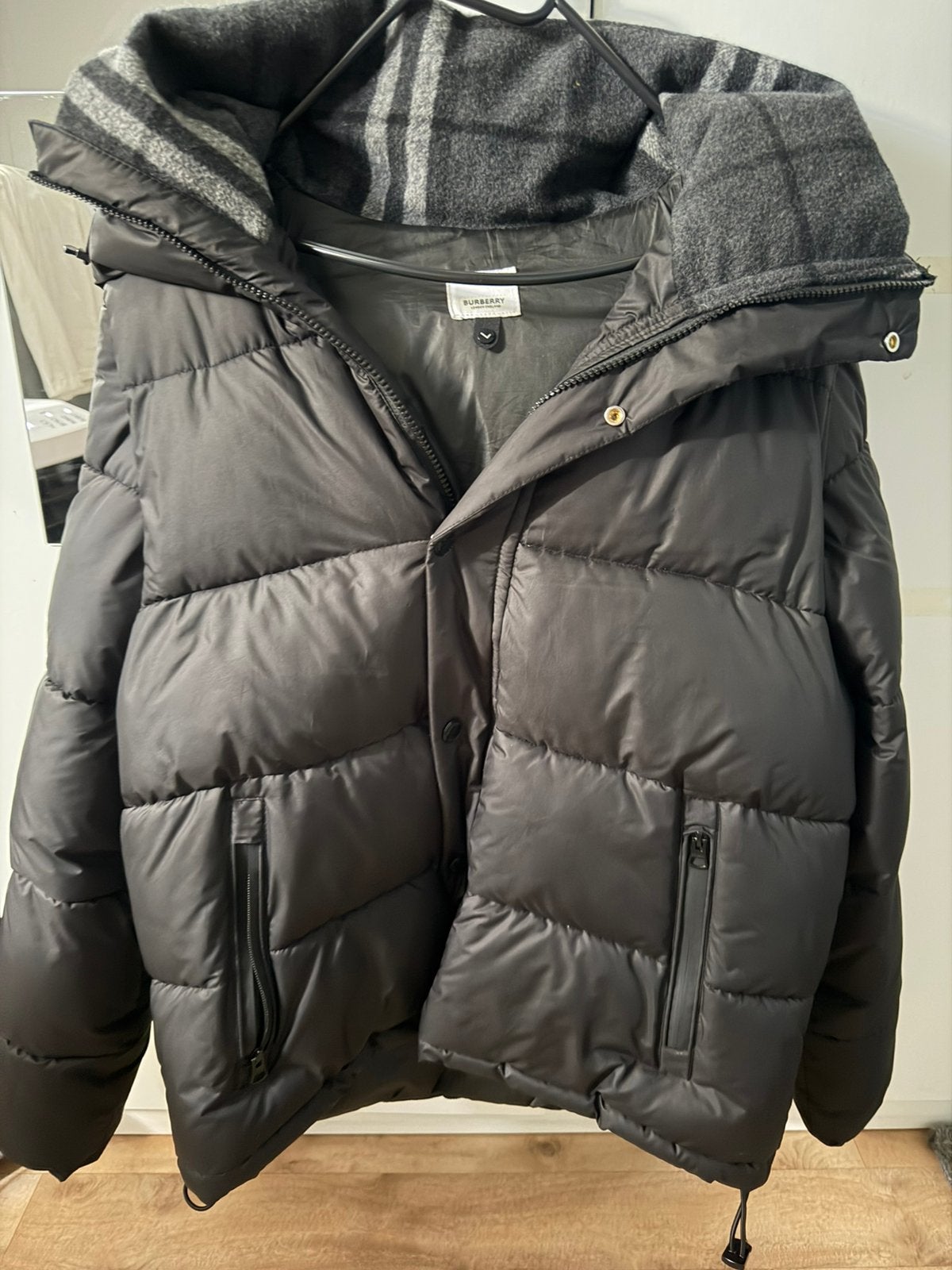 Burberry winterjas, Kleding | Heren, Ophalen of Verzenden, Zo goed als nieuw, Maat 52/54 (L), Zwart