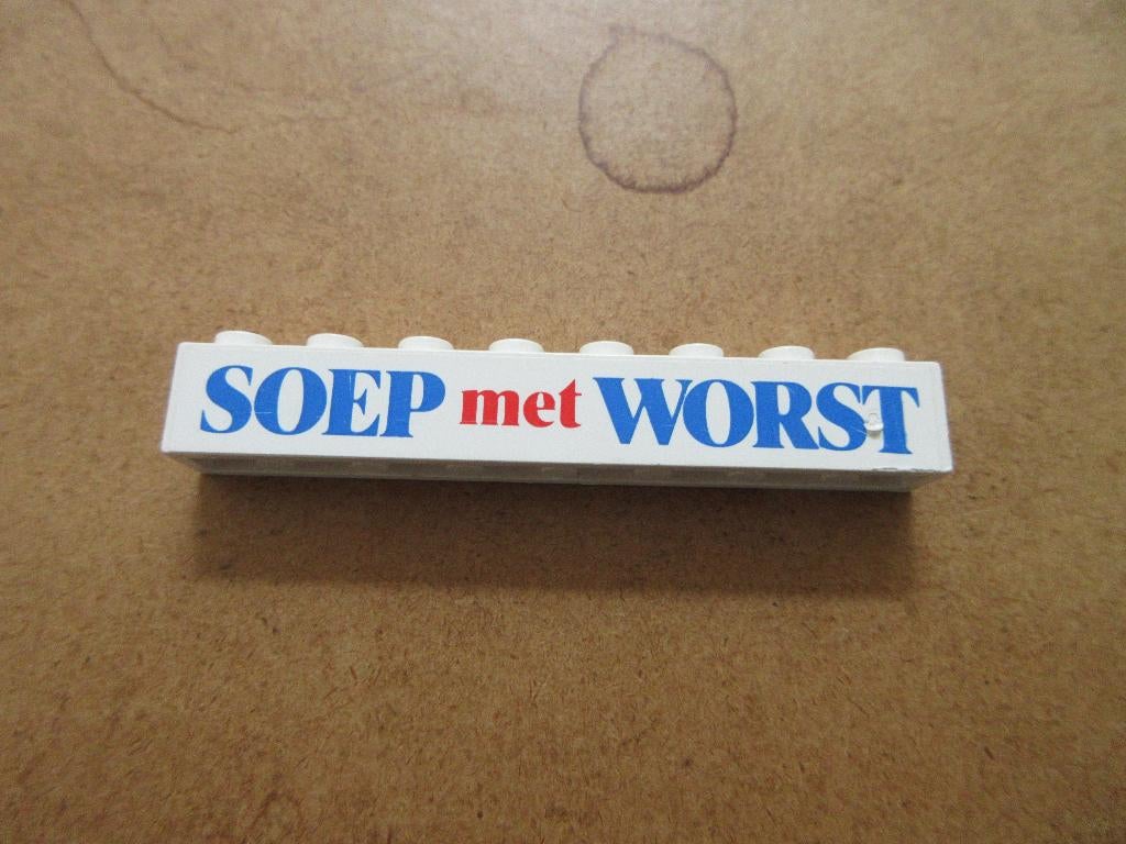 Lego blokje Soep met Worst, 1592-2, Gebruikt, Overige thema's, Lego, Ophalen of Verzenden
