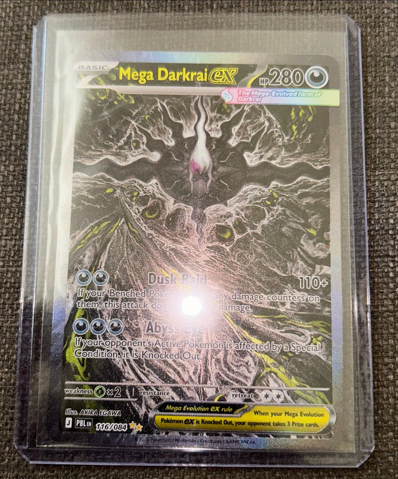 Mega Darkrai EX #116 Pitch Black, Ophalen of Verzenden, Nieuw, Losse kaart, Foil