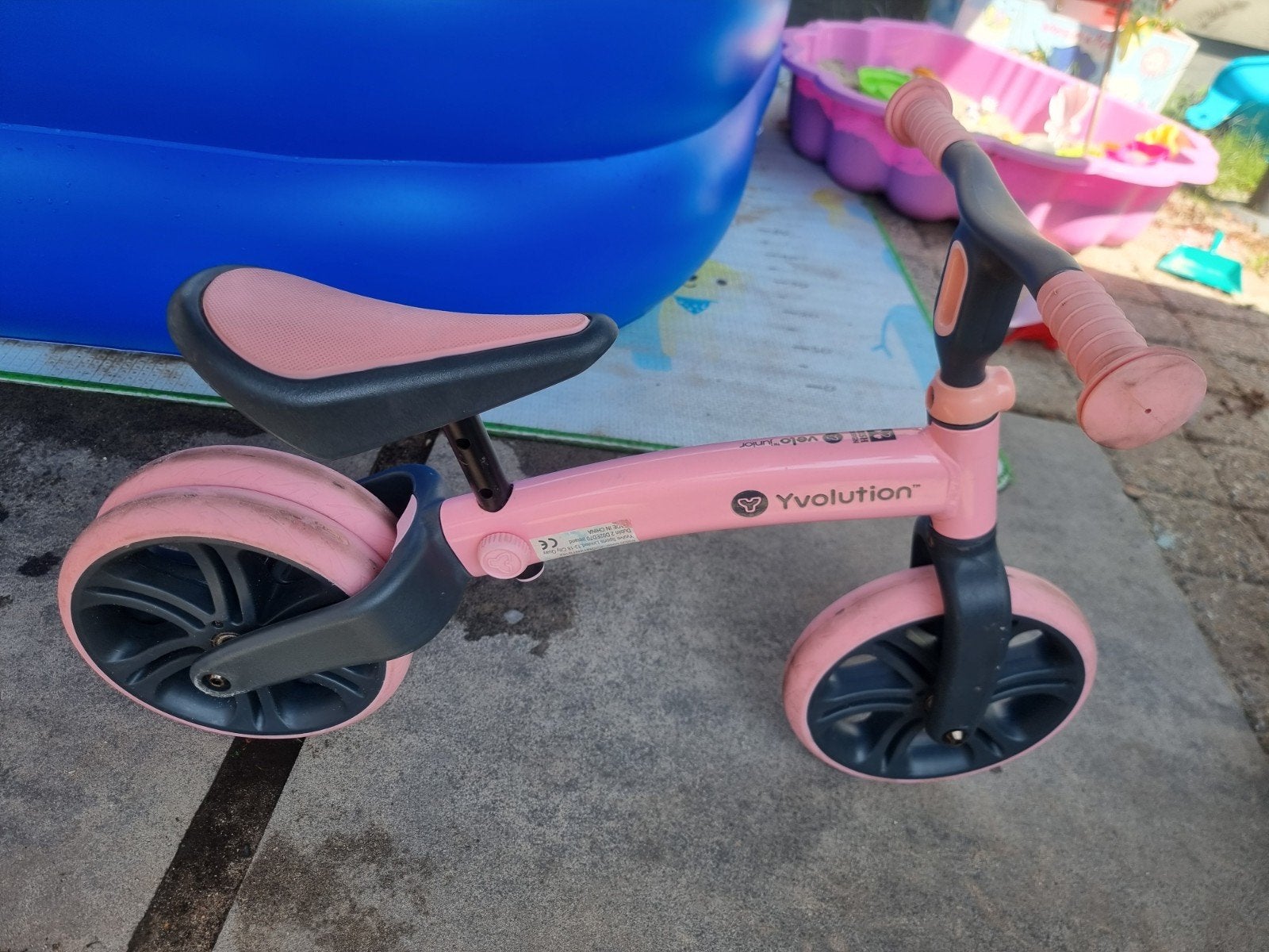 Roze Yvolution Y Velo Junior Loopfiets, Ophalen, Gebruikt, Loopfiets