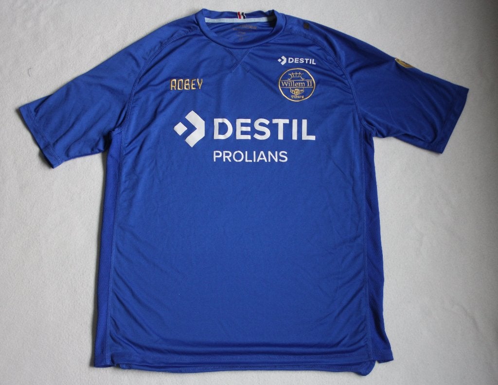 ROBEY trainingsshirt blauw Willem - II maat 2XL (piris), Groter dan maat XL, Ophalen of Verzenden, Zo goed als nieuw, Shirt