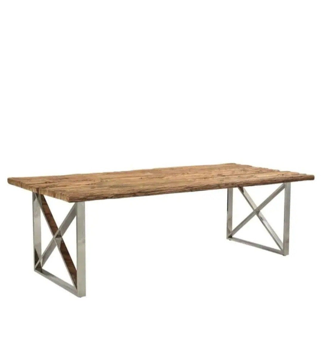 Eettafel railwood, Ophalen, 50 tot 100 cm, 150 tot 200 cm, Vier personen