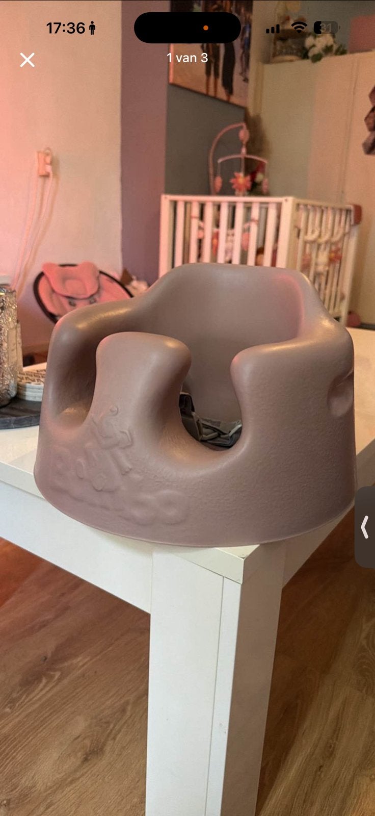 Bumbo floor seat - roze (mat), Kinderen en Baby's, Ophalen, Zo goed als nieuw, Overige typen