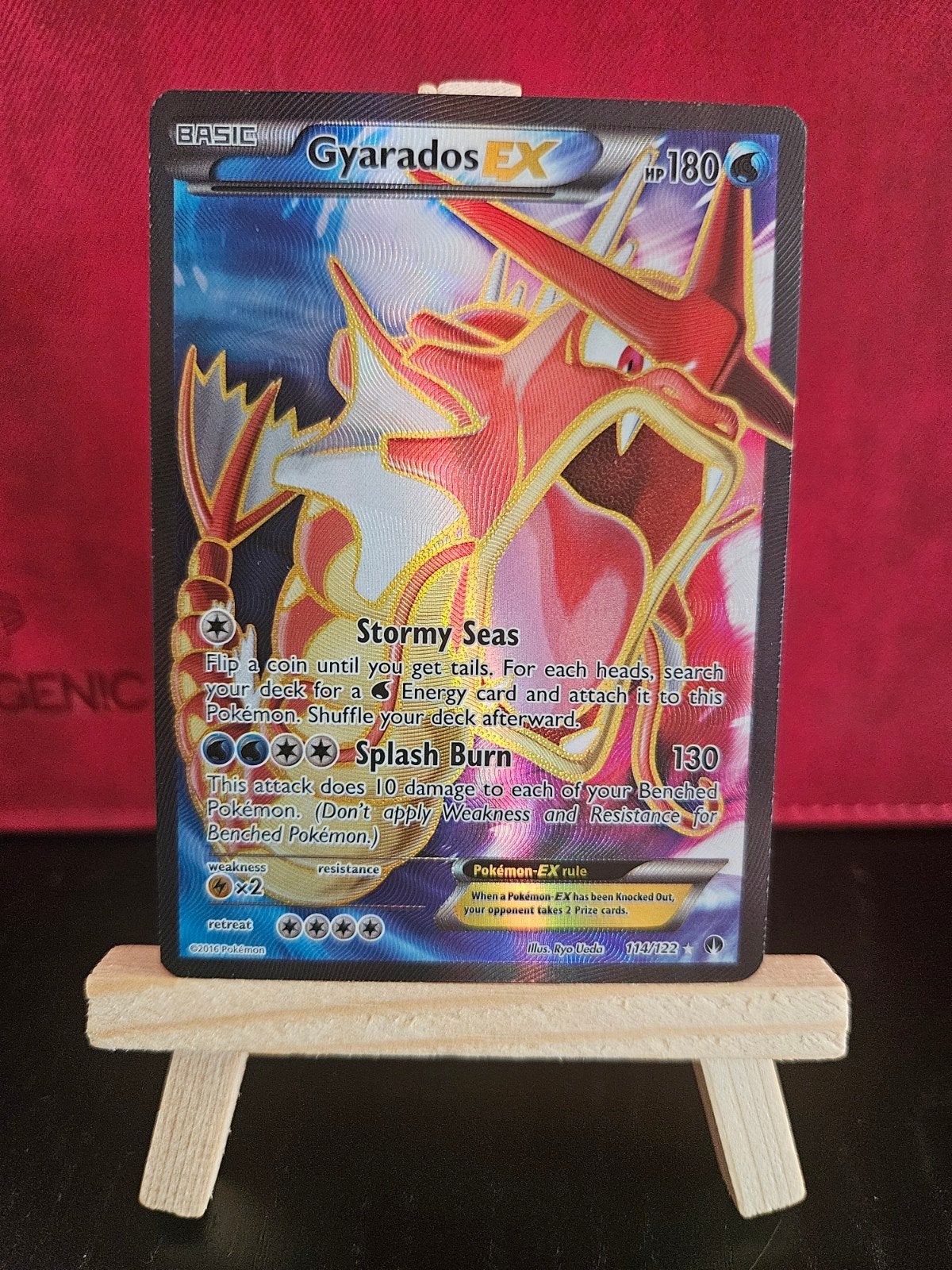Gyarados EX #114, Ophalen of Verzenden, Zo goed als nieuw, Losse kaart