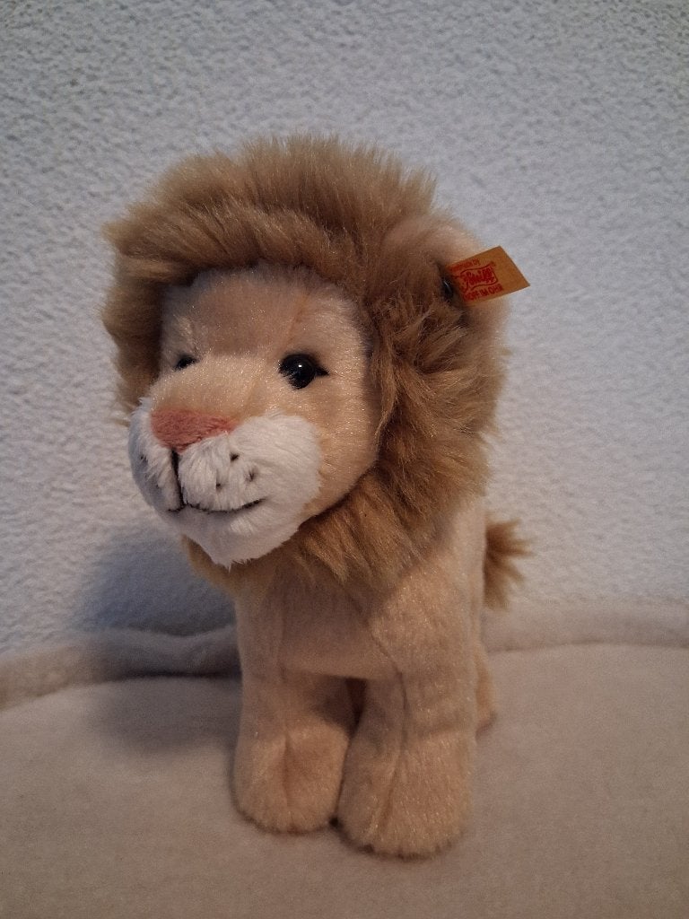 Steiff leeuw, Verzamelen, Verzenden, Zo goed als nieuw, Stoffen beer, Steiff