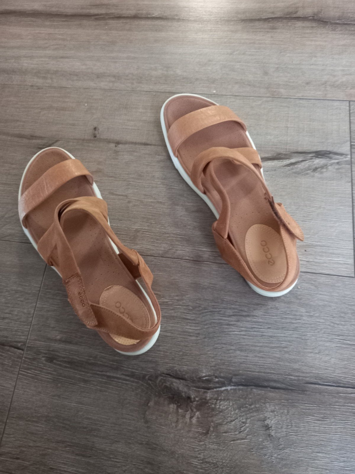 Ecco sandalen bruin maat 42, Ophalen, Zo goed als nieuw, Sandalen of Muiltjes