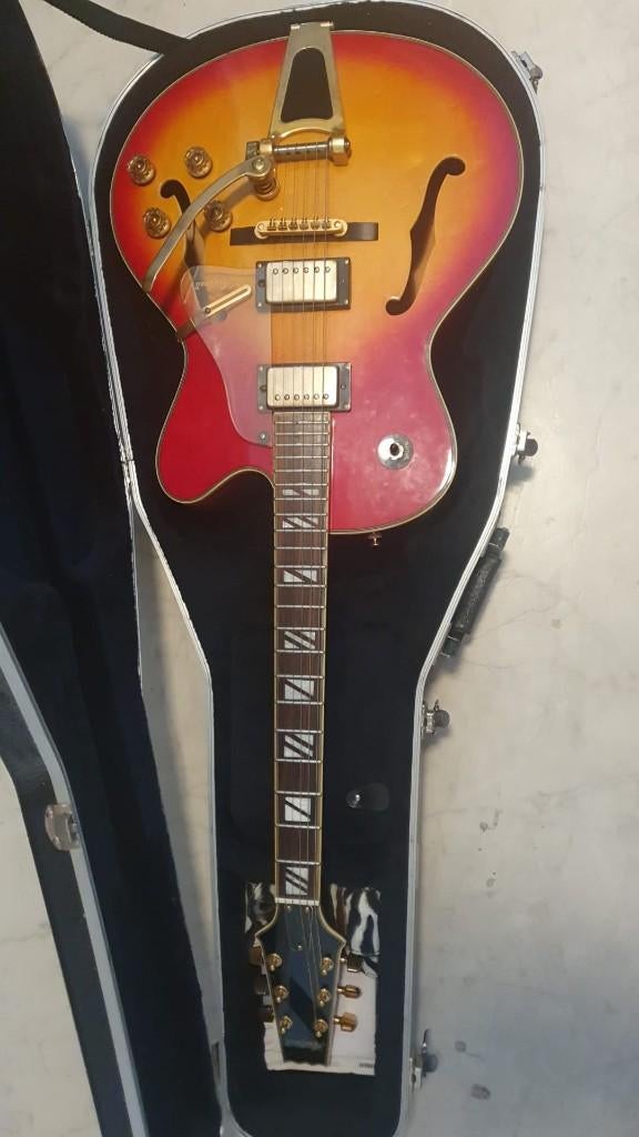 Hollow Body Electric Guitar Sunburst, Muziek en Instrumenten, Ophalen of Verzenden, Zo goed als nieuw, Elektrische gitaar