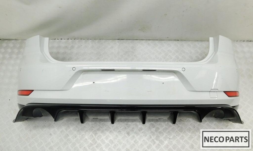 BUMPER VW GOLF 7 FACELIFT GTI TCR ACHTERBUMPER LC9A ORIGINEE, Auto-onderdelen, Carrosserie en Plaatwerk, Gebruikt, Volkswagen