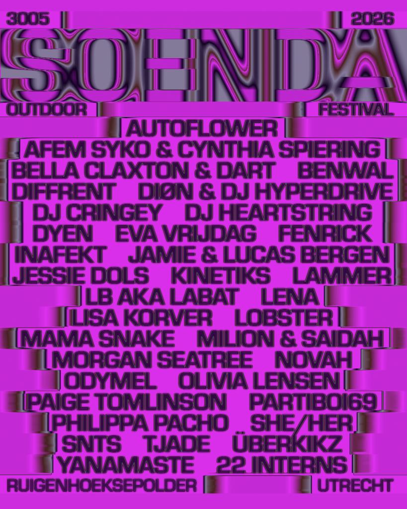 3 Soenda festival tickets 🎉, Tickets en Kaartjes, Evenementen en Festivals, Drie personen of meer